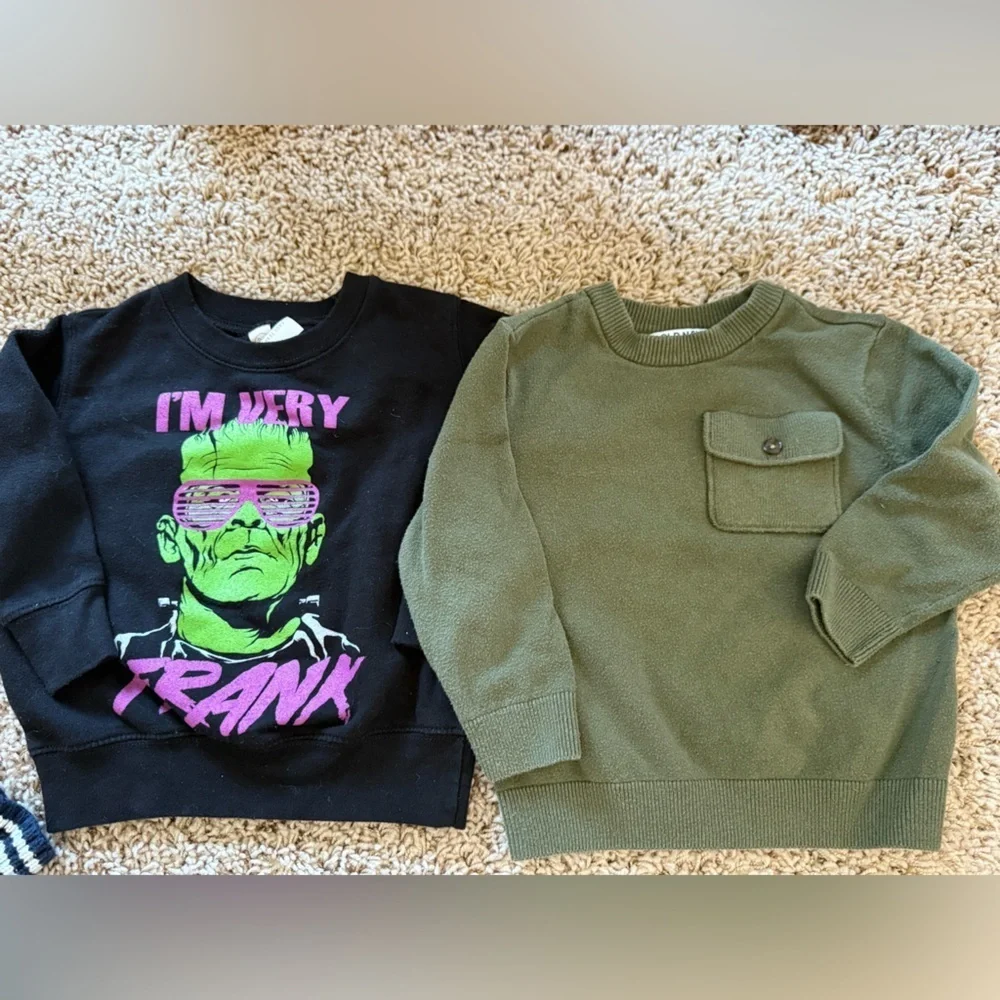 Old Navy/Gap Kids Bundle of Swrater, Button Downs, Sweatshirt